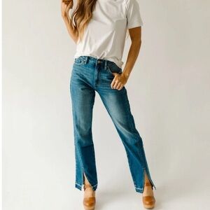 Kancan 90s Straight Front Slit Seam Jeans size 3 25